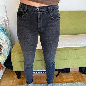 Reformation black skinny jean